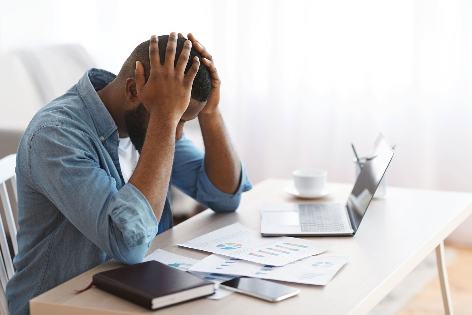 a man burnout from entrepreneurial roles