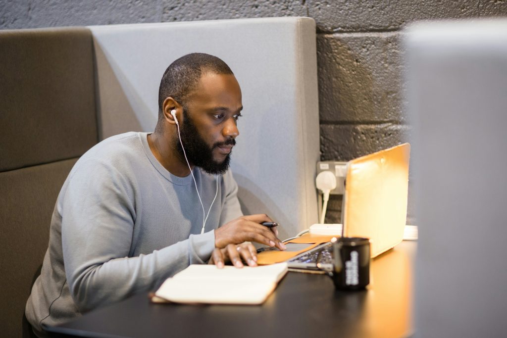 A founder reviewing his work sessions