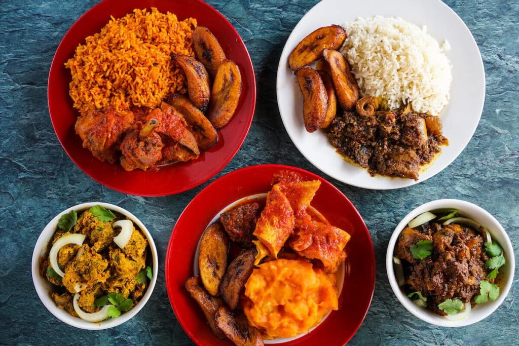 different Nigeria food - best restaurants in Lagos