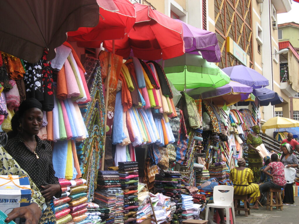 Balogun market, one of the markets to buy cheap home items in Lagos